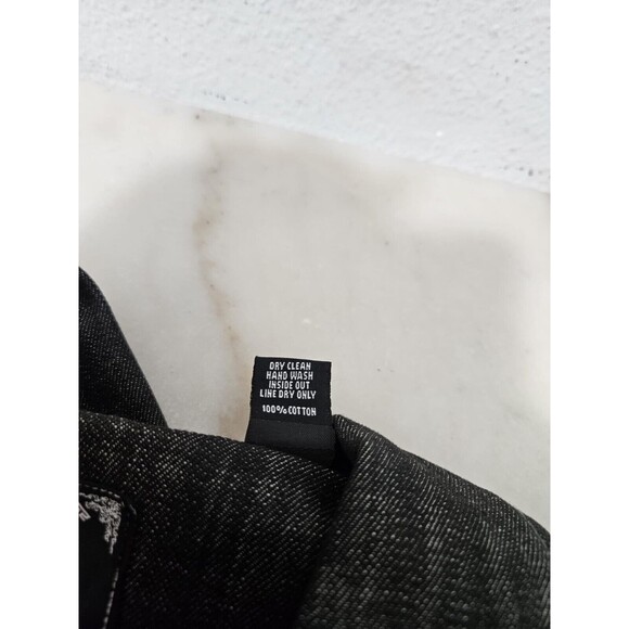 NWT CEZER Denim Jacket Men’s Black Embroidered Patches 100% Cotton Size 2X - Picture 11 of 12